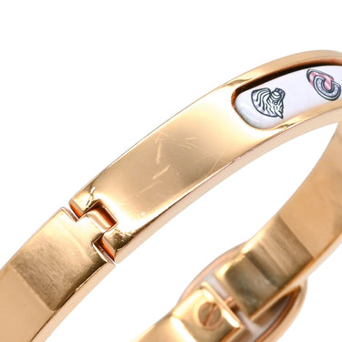 エルメス HERMES ミニクリック PM シェーヌダンクル ファニーアイスクリーム ジャスミン GP メタル エナメル バングル ローズゴールド金具