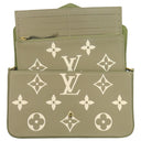 ルイヴィトン LOUIS VUITTON ポシェット フェリシー M82480 カーキ×クリーム モノグラムアンプラント チェーンウォレット ゴールド金具 チェーンショルダー