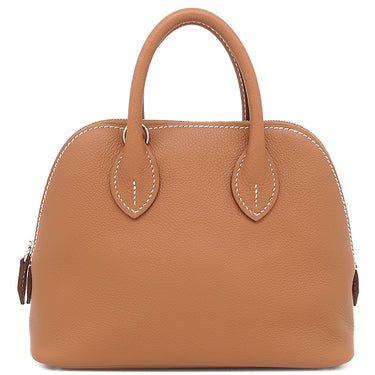 エルメス HERMES ボリード1923 ミニ ゴールド エバーカーフ 2WAYバッグ シルバー金具 新品 未使用 茶 ハンドバッグ ショルダー