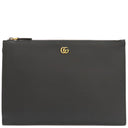 グッチ GUCCI GGマーモント 475317 ブラック レザー クラッチバッグ ゴールド金具 黒 セカンドバッグ ポーチ