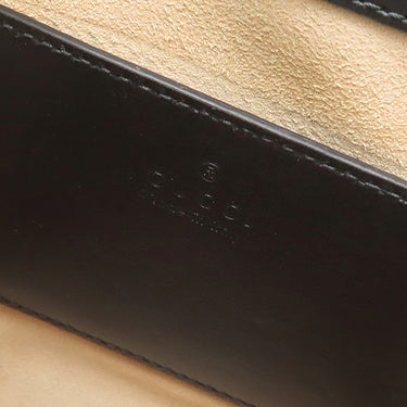 グッチ GUCCI GGマーモント キルティング 696123 ブラック レザー 2WAYバッグ マットゴールド金具 黒 ショルダー