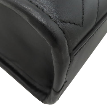 グッチ GUCCI GGマーモント キルティング 696123 ブラック レザー 2WAYバッグ マットゴールド金具 黒 ショルダー