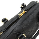 グッチ GUCCI グッチシマ ミニボストン 779769 ブラック レザー GGエンボスレザー 2WAYバッグ ゴールド金具 黒 ハンドバッグ ショルダー アウトレット品