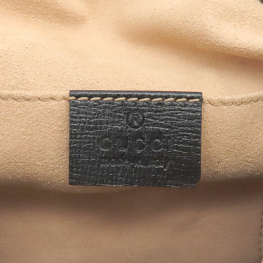 グッチ GUCCI ホースビット バケットバッグ 602118 ブラック×ベージュ レザー ショルダーバッグ ゴールド金具 黒 巾着