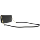 サンローラン SAINT LAURENT フォン フォルダー 635095 ブラック カーフ ショルダーバッグ ゴールド金具 黒 肩掛け