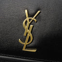 サンローラン SAINT LAURENT フォン フォルダー 635095 ブラック カーフ ショルダーバッグ ゴールド金具 黒 肩掛け