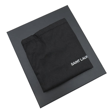 サンローラン SAINT LAURENT フォン フォルダー 635095 ブラック カーフ ショルダーバッグ ゴールド金具 黒 肩掛け