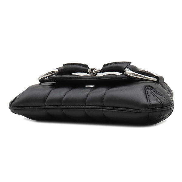 グッチ GUCCI ホースビット ショルダー 764339 ブラック レザー