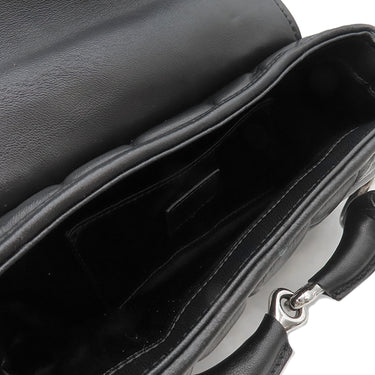 グッチ GUCCI ホースビット ショルダー 764339 ブラック レザー キルティングレザー ショルダーバッグ シルバー金具 黒 肩掛け