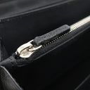 フェンディ FENDI FENDI ロゴ 7M0210 A4K3 F147M ブラック×ブラウン レザー 長財布 シルバー金具 ラウンドファスナー