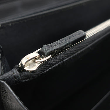 フェンディ FENDI FENDI ロゴ 7M0210 A4K3 F147M ブラック×ブラウン レザー 長財布 シルバー金具 ラウンドファスナー