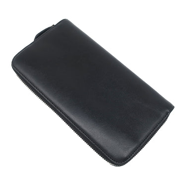 フェンディ FENDI FENDI ロゴ 7M0210 A4K3 F147M ブラック×ブラウン レザー 長財布 シルバー金具 ラウンドファスナー