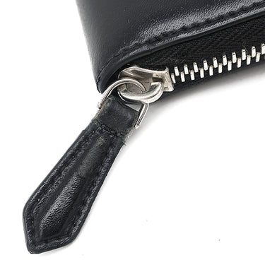 フェンディ FENDI FENDI ロゴ 7M0210 A4K3 F147M ブラック×ブラウン レザー 長財布 シルバー金具 ラウンドファスナー