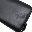 フェンディ FENDI FENDI ロゴ 7M0210 A4K3 F147M ブラック×ブラウン レザー 長財布 シルバー金具 ラウンドファスナー