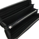 フェンディ FENDI FENDI ロゴ 7M0210 A4K3 F147M ブラック×ブラウン レザー 長財布 シルバー金具 ラウンドファスナー