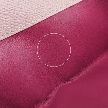 ブルガリ BVLGARI ブルガリ ブルガリ 30417 ピンク レザー 長財布 シルバー金具 二つ折り