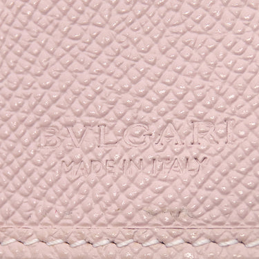 ブルガリ BVLGARI ブルガリ ブルガリ 30417 ピンク レザー 長財布 シルバー金具 二つ折り