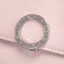 ブルガリ BVLGARI ブルガリ ブルガリ 30417 ピンク レザー 長財布 シルバー金具 二つ折り