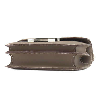 エルメス HERMES コンスタンス3 ミニ ミロワール エトゥープ ヴォーエプソン ショルダーバッグ シルバー金具 新品 未使用 グレージュ