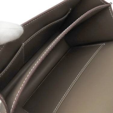 エルメス HERMES コンスタンス3 ミニ ミロワール エトゥープ ヴォーエプソン ショルダーバッグ シルバー金具 新品 未使用 グレージュ