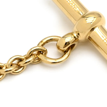 エルメス HERMES シェーヌダンクル ドレ メタル バッファローホーン ネックレス ゴールド金具 シェーヌダンクル