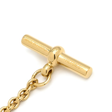 エルメス HERMES シェーヌダンクル ドレ メタル バッファローホーン ネックレス ゴールド金具 シェーヌダンクル