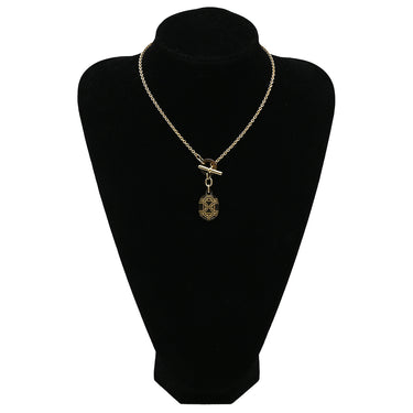 エルメス HERMES シェーヌダンクル ドレ メタル バッファローホーン ネックレス ゴールド金具 シェーヌダンクル