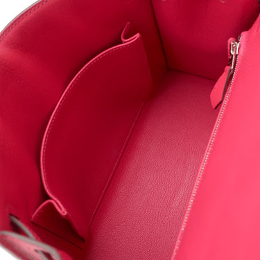 エルメス HERMES ケリー25 外縫い ローズエクストリーム ヴォーエプソン 2WAYバッグ シルバー金具 ピンク