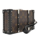 ルイヴィトン LOUIS VUITTON ウォレット トランク M20250 モノグラムマカサー モノグラムマカサー クラッチバッグ シルバー金具 茶 黒
