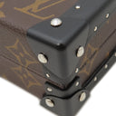 ルイヴィトン LOUIS VUITTON ウォレット トランク M20250 モノグラムマカサー モノグラムマカサー クラッチバッグ シルバー金具 茶 黒