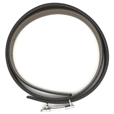 エルメス HERMES ミニコンスタンス H ブラック×エトゥープ ヴォースイフト ヴォーエプソン #80 ベルト シルバー金具 黒 グレージュ リバーシブル