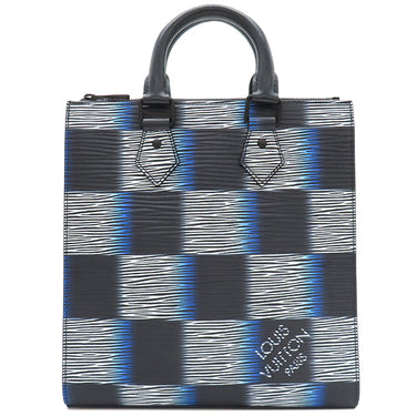 ルイヴィトン LOUIS VUITTON サックプラ クロス M23957 ブルーグラデーション レザー ダミエラッシュ 2WAYバッグ ブラック金具 黒 ショルダー エピXL