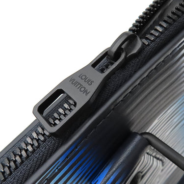 ルイヴィトン LOUIS VUITTON サックプラ クロス M23957 ブルーグラデーション レザー ダミエラッシュ 2WAYバッグ ブラック金具 黒 ショルダー エピXL