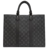ルイヴィトン LOUIS VUITTON サックプラ 24H M47059 モノグラムエクリプス モノグラムキャンバス モノグラムエクリプス トートバッグ シルバー金具 黒 ショルダーバッグ 肩掛け