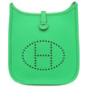 エルメス HERMES エヴリンTPM アマゾン ヴェールコミック×ヴェールフィズ トリヨンクレマンス ショルダーバッグ シルバー金具 新品 未使用 緑 薄緑 ストライプ