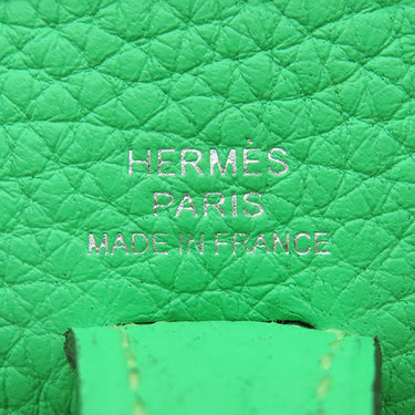 エルメス HERMES エヴリンTPM アマゾン ヴェールコミック×ヴェールフィズ トリヨンクレマンス ショルダーバッグ シルバー金具 新品 未使用 緑 薄緑 ストライプ