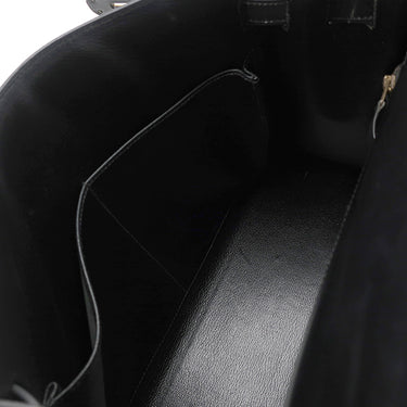 エルメス HERMES ケリー 32 外縫い ブラック ボックスカーフ 2WAYバッグ ゴールド金具 黒 ハンドバッグ ショルダー