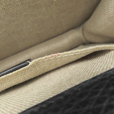 グッチ GUCCI インターロッキングG 510304 ブラック レザー ショルダーバッグ 黒 チェーンショルダー