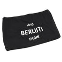 ベルルッティ BERLUTI ピュア シグネチャー トートバッグ 224634 ブラック キャンバス レザー シグネチャーキャンバス トートバッグ シルバー金具 黒 肩掛け