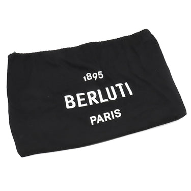ベルルッティ BERLUTI ピュア シグネチャー トートバッグ 224634 ブラック キャンバス レザー シグネチャーキャンバス トートバッグ シルバー金具 黒 肩掛け