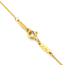 ティファニー Tiffany & Co バイザヤード シングルダイヤモンド ペンダント イエローゴールド K18YG ダイヤモンド ネックレス Au750 T&Co. 1石 1P エルサペレッティ
