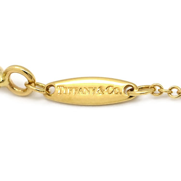 ティファニー Tiffany & Co バイザヤード シングルダイヤモンド ペンダント イエローゴールド K18YG ダイヤモンド ネックレス Au750 T&Co. 1石 1P エルサペレッティ