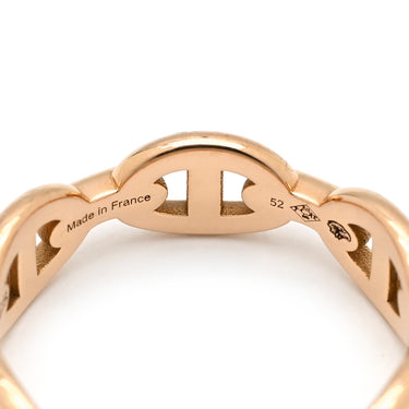 エルメス HERMES シェーヌダンクル アンシェネ PM H110025B 00051 ローズゴールド K18PG #52(JP12) リング 指輪 ピンクゴールド Au750 18K 18金 11.5号