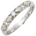 シャネル CHANEL マトラッセ プラチナシルバー Pt950 #45 リング 指輪 プラチナム 3P 3石 3粒 ダイヤ キルティング スモールモデル ピンキー 5号