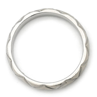 シャネル CHANEL マトラッセ プラチナシルバー Pt950 #45 リング 指輪 プラチナム 3P 3石 3粒 ダイヤ キルティング スモールモデル ピンキー 5号