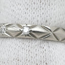 シャネル CHANEL マトラッセ プラチナシルバー Pt950 #45 リング 指輪 プラチナム 3P 3石 3粒 ダイヤ キルティング スモールモデル ピンキー 5号