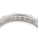 シャネル CHANEL マトラッセ プラチナシルバー Pt950 #45 リング 指輪 プラチナム 3P 3石 3粒 ダイヤ キルティング スモールモデル ピンキー 5号