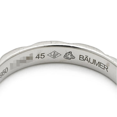 シャネル CHANEL マトラッセ プラチナシルバー Pt950 #45 リング 指輪 プラチナム 3P 3石 3粒 ダイヤ キルティング スモールモデル ピンキー 5号