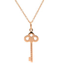 ティファニー Tiffany & Co フルール ド リスキー ダイヤ ミニペンダント ローズゴールド K18PG ダイヤモンド ネックレス T&Co. ピンクゴールド Au750 鍵 Tiffany