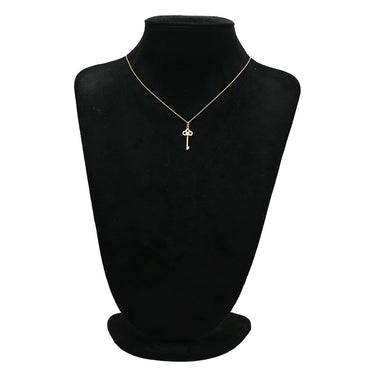 ティファニー Tiffany & Co フルール ド リスキー ダイヤ ミニペンダント ローズゴールド K18PG ダイヤモンド ネックレス T&Co. ピンクゴールド Au750 鍵 Tiffany